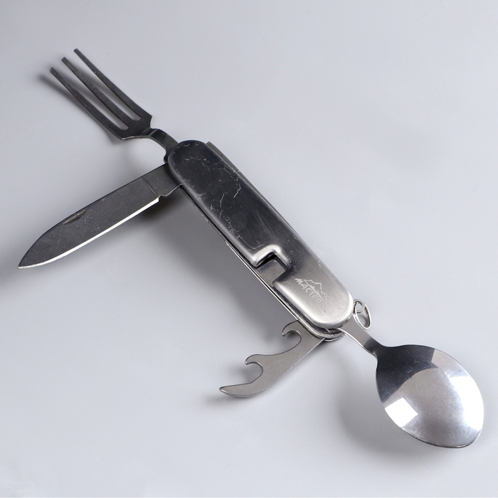 Набор туриста Набор туриста "Путешественник" 4в1: серебристый