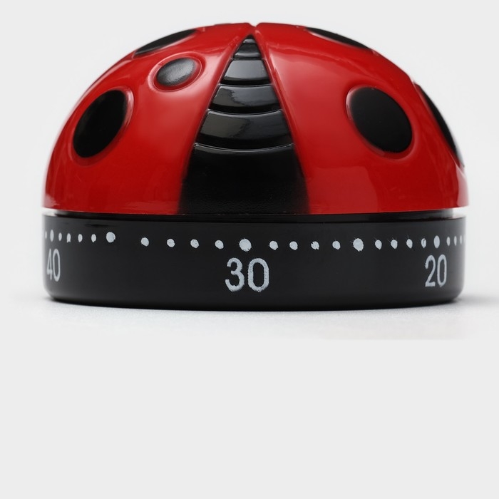 Таймер механический &laquo;Божья коровка&raquo;, 6&times;6&times;3,8 см