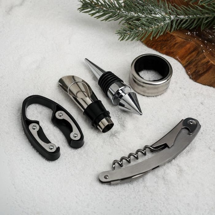 Набор для вина &laquo;Happy new year&raquo;, 5 предметов