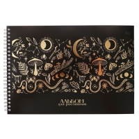 Альбом для рисования А4, 40 листов на гребне "Таро", обложка мелованный картон, матовая ламинация, тиснение фольгой, блок 100 г/м2, МИКС Альбом для рисования А4, 40 листов на гребне "Таро", обложка мелованный картон, матовая ламинация, тиснение фольгой, блок 100 г/м2, МИКС