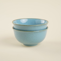 Набор салатников фарфоровых SL Home &laquo;Аззура&raquo;, 750 мл, d=15 см, цвет голубой