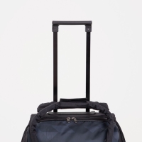 Чемодан малый 37 л (S), с расширением, сумка дорожная на молнии, цвет чёрный