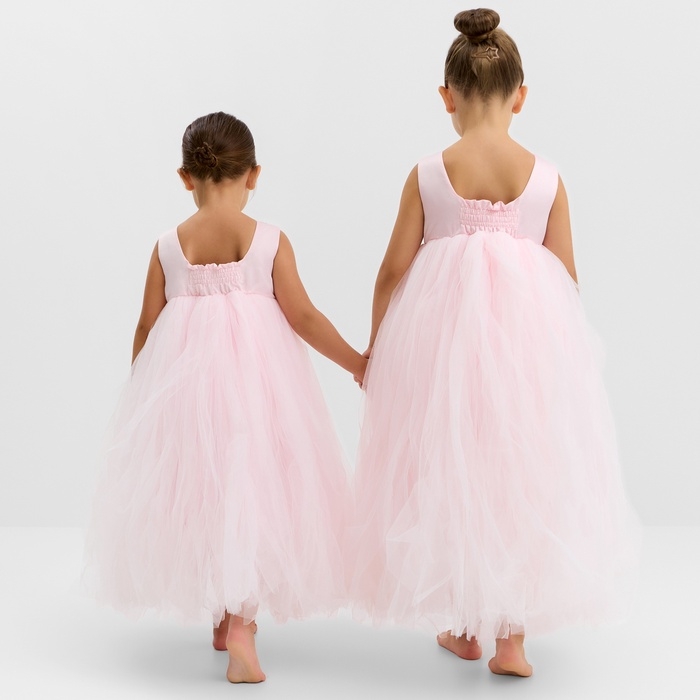 Платье детское нарядное KAFTAN рост 110, пыльно-розовый Платье детское нарядное KAFTAN рост 110, пыльно-розовый