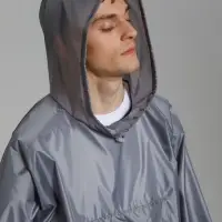 Дождевик-анорак Alatau, серый, единый размер