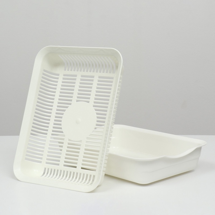 Туалет с сеткой, 35,5х26х7 см, белый Туалет с сеткой, 35,5х26х7 см, белый