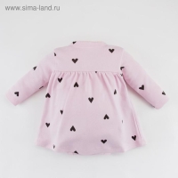 Платье-боди Крошка Я "Сердечки", розовый, рост 86-92 см Платье-боди Крошка Я "Сердечки", розовый, рост 86-92 см