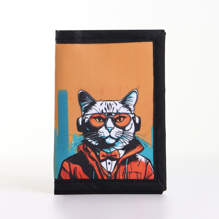 Кошелёк детский на липучке &laquo;Выбражулька&raquo;, цвет оранжевый