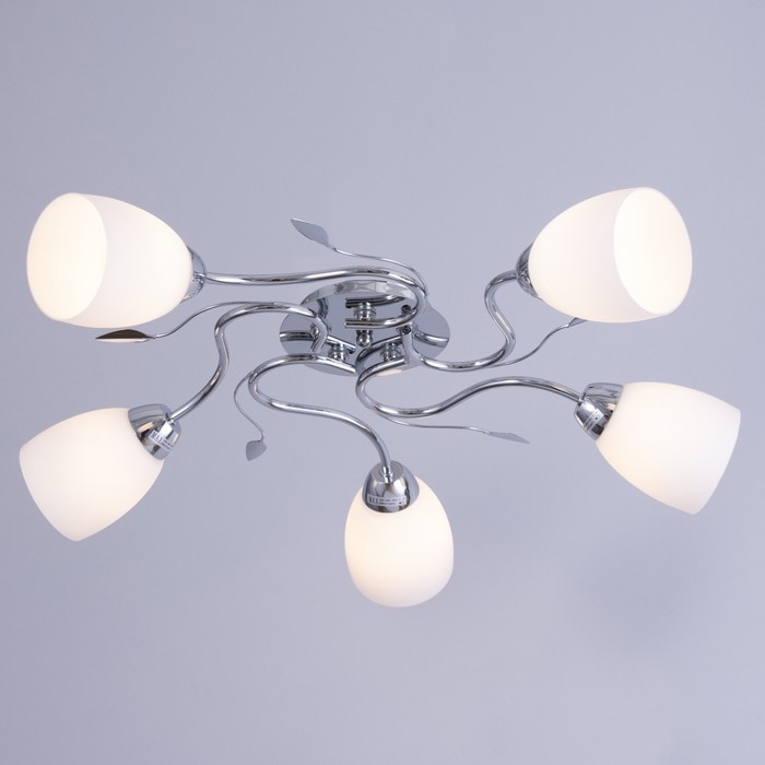 Люстра "Джил" 5х60Вт Е27 Хром 64х64х22см