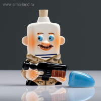 Штоф фарфоровый &laquo;Десантник&raquo;, 0.35 л, в упаковке книге