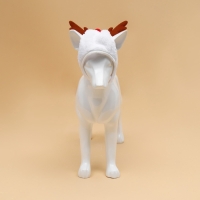 Новый год. Шапка для животных "Рожки", размер S(ОМ 15 см, длина 15 см)