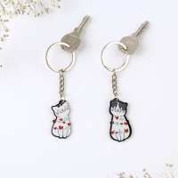 Брелок для ключей парный «ЗаМУРчательная любовь», акриловый, 13,3 х 8 Брелок для ключей парный «ЗаМУРчательная любовь», акриловый, 13,3 х 8