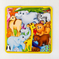 Головоломка «Животные мира» 27х27 см Головоломка «Животные мира» 27х27 см