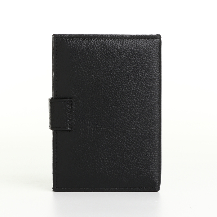 Обложка 2 в 1, для автодокументов и паспорта на магните, цвет чёрный Обложка 2 в 1, для автодокументов и паспорта на магните, цвет чёрный