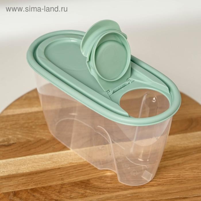 Ёмкость для сыпучих продуктов, 900 мл, цвет фисташковый Ёмкость для сыпучих продуктов, 900 мл, цвет фисташковый