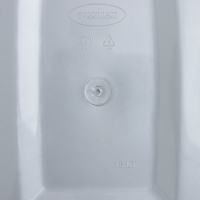 Ведро для мусора &laquo;Камелия&raquo;, 18 л, цвет серебристый перламутр/чёрный