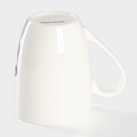 Кружка фарфоровая Доляна &laquo;Царь зверей&raquo;, 350 мл