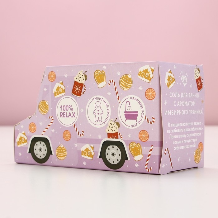 Соль для ванны &laquo;Время чудес&raquo;, 400 г, аромат имбирного пряника, Новый Год