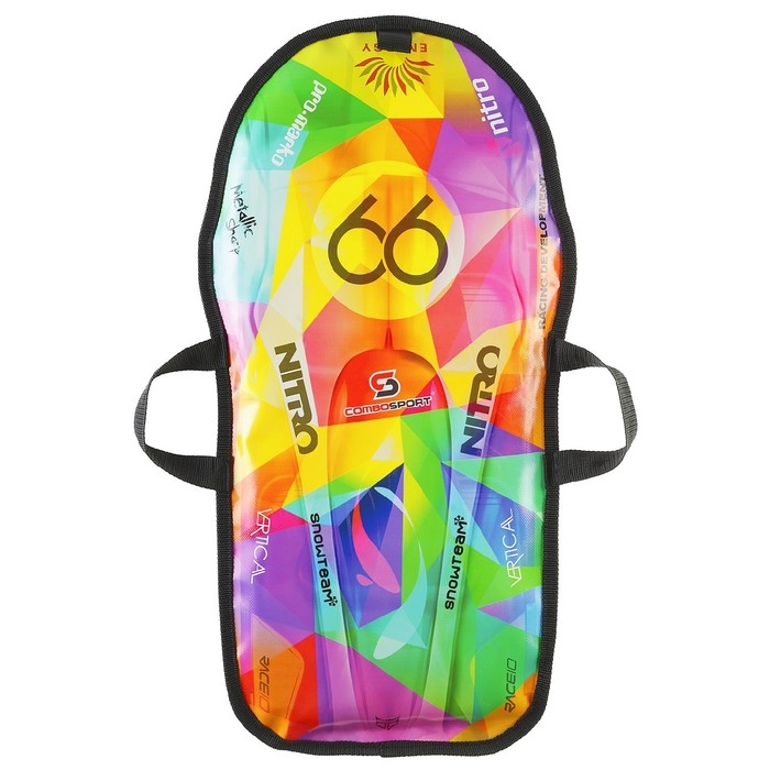 Санки-ледянки &laquo;Машинка №9&raquo;, 67х35 см, цвета МИКС