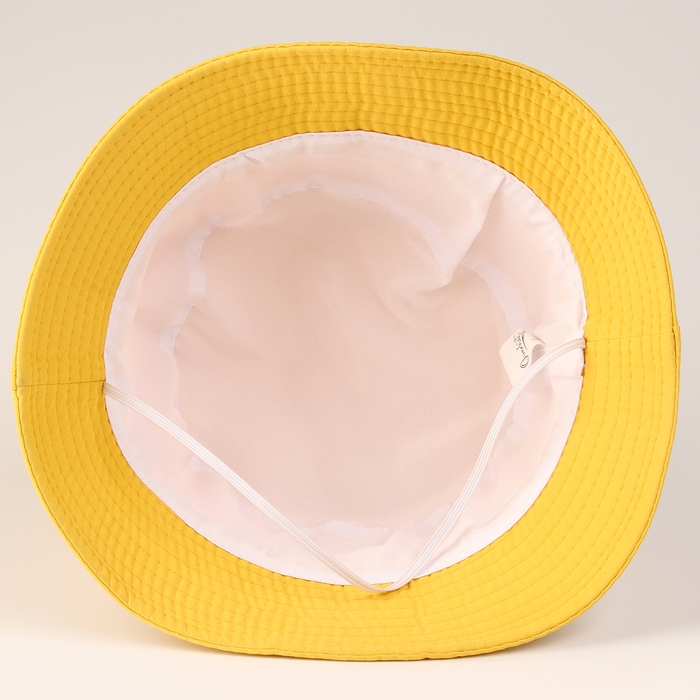 Панама детская для девочки &laquo;Цыпа&raquo;, цвет жёлтый, р-р 48-50