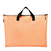 Папка для чертежей и рисунков A3, 420 х 330 х 20 мм, ПВХ, молния сверху, deVENTE Armour, оранжевая