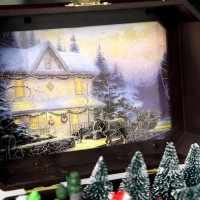 Светодиодная фигура «Рынок ёлок» 20 × 14 × 12 см, полистоун, батарейки ААх3 (не в комплекте), USB, свечение тёплое белое Светодиодная фигура «Рынок ёлок» 20 × 14 × 12 см, полистоун, батарейки ААх3 (не в комплекте), USB, свечение тёплое белое