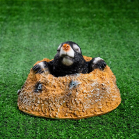 Садовая фигура "Крот из норки" 18х18х12см Садовая фигура "Крот из норки" 18х18х12см