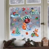 Наклейки новогодние на окна &laquo;Загадай желание&raquo;, 50 х 70 см, Новый год