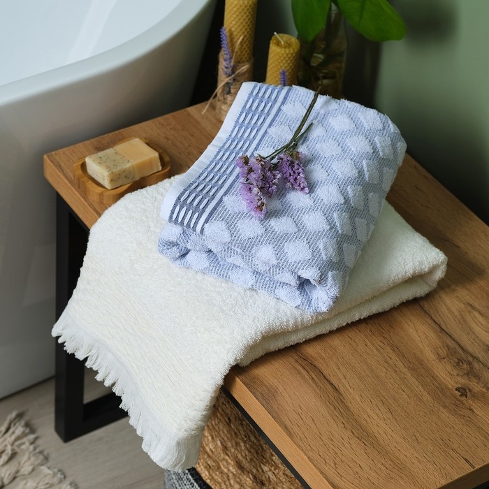 Полотенце махровое Love Life &laquo;Аморе&raquo; 50х90 см, белый, 100% хл, 450 гр/м2