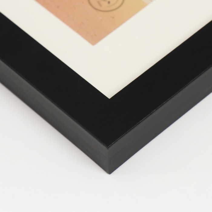 Фоторамка дерево, стекло на 2 фото 10х15 см Фоторамка дерево, стекло на 2 фото 10х15 см "Паспарту" чёрная 2х23х33 см