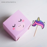 Коробка для цветов с топпером &laquo;Чудо&raquo;, 11 х 12 х 10 см