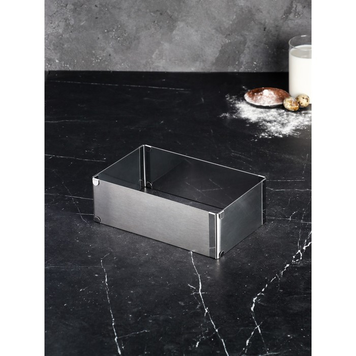 Форма для выпечки с регулировкой размера &laquo;Прямоугольная&raquo;, h-8,5 см, 15х25 - 27х48 см