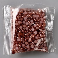 Ёлочная игрушка своими руками на новый год. Декор ёлочного шара полубусинами &laquo;Бежевый&raquo;, новогодний набор для творчества