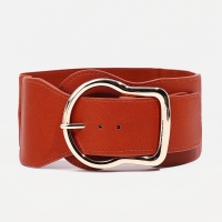 Ремень женский, ширина 8 см, на резинке, пряжка металл, цвет рыжий Ремень женский, ширина 8 см, на резинке, пряжка металл, цвет рыжий