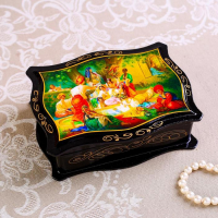 Шкатулка &laquo;Сказки&raquo;, 12&times;16 см, лаковая миниатюра, микс