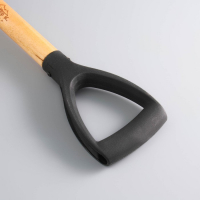 Лопата туристическая "Мастер К" штыковая, 67 см, черная, дерево Лопата туристическая "Мастер К" штыковая, 67 см, черная, дерево