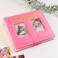 Фотоальбом на 200 фото с 2 местами под фото на обложке "Наше счастье", экокожа Фотоальбом на 200 фото с 2 местами под фото на обложке "Наше счастье", экокожа