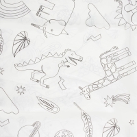 Скатерть раскраска Доляна «Милые зверята», детская, одноразовая, бумага, 120×180 см, белая Скатерть раскраска Доляна «Милые зверята», детская, одноразовая, бумага, 120×180 см, белая