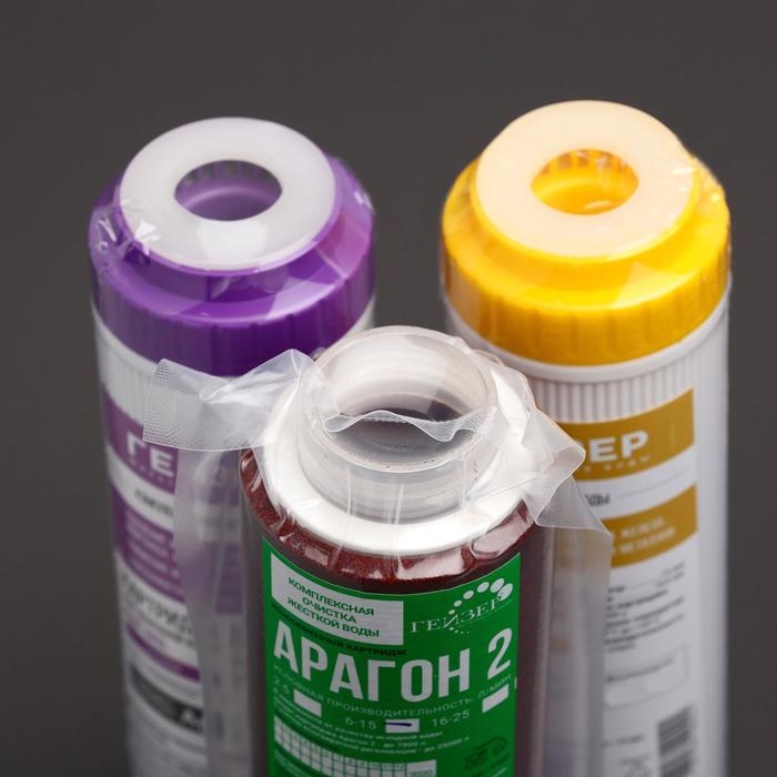 Комплект сменных картриджей для комплексной очистки воды К-4, к стационарному фильтру Комплект сменных картриджей для комплексной очистки воды К-4, к стационарному фильтру