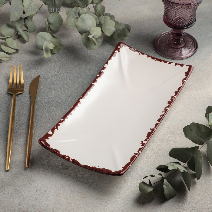 Блюдо для суши Antica perla, 14&times;27,5 см