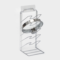 Подставка под крышки вертикальная, 5 ярусов 15×16×36 см, цвет хром Подставка под крышки вертикальная, 5 ярусов 15×16×36 см, цвет хром