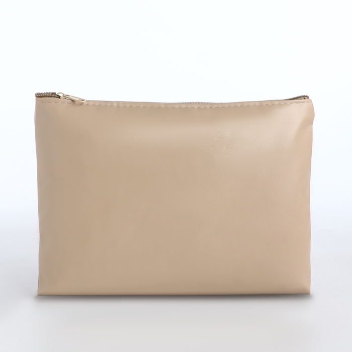 Косметичка на молнии, цвет бежевый Косметичка на молнии, цвет бежевый