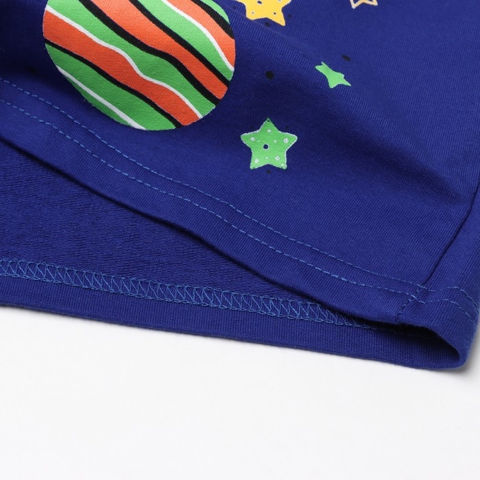 Толстовка для мальчиков, цвет тёмно-синий, рост 98 см