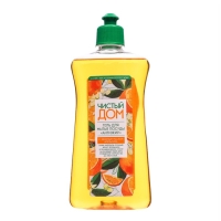 Гель для мытья посуды Чистый дом «Апельсин», 0.5 л Гель для мытья посуды Чистый дом «Апельсин», 0.5 л