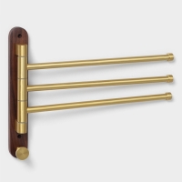 Держатель для полотенец Stölz Hölzern Premiere, ореховое дерево, алюминий, цвет коричневый Держатель для полотенец Stölz Hölzern Premiere, ореховое дерево, алюминий, цвет коричневый