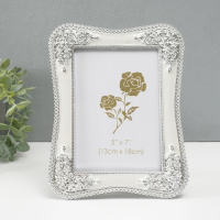Фоторамка пластик под металл 13х18 см "Розовый сад" серебро и перламутр 22х16,7х1,5 см Фоторамка пластик под металл 13х18 см "Розовый сад" серебро и перламутр 22х16,7х1,5 см