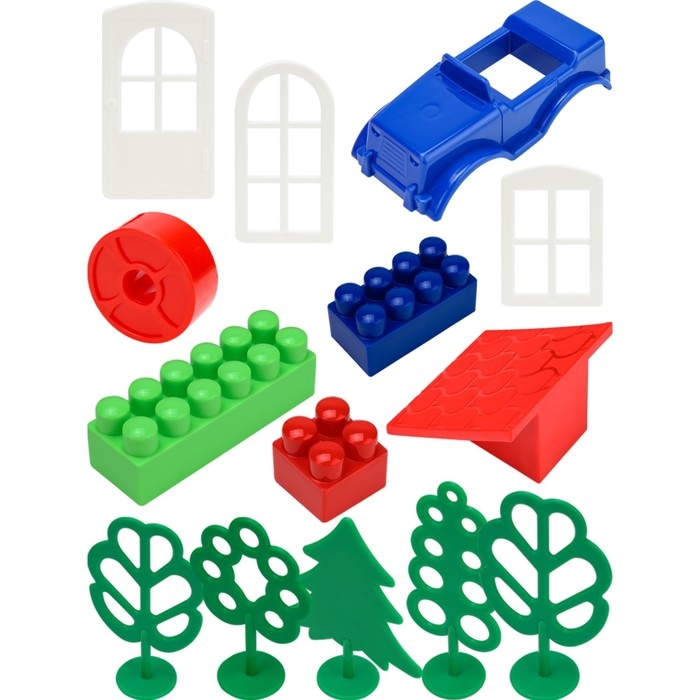 Конструктор &laquo;Маленький строитель&raquo;, 40 элементов, в пакете