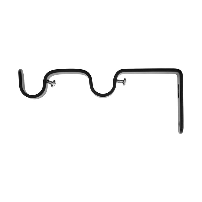 Кронштейн для карниза D20 двухрядный 8/15 см, черный Кронштейн для карниза D20 двухрядный 8/15 см, черный