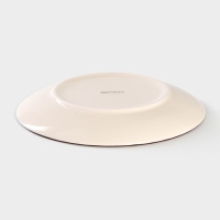 Тарелка керамическая десертная Доляна &laquo;Морской мир&raquo;, d=19 см, цвет коричневый