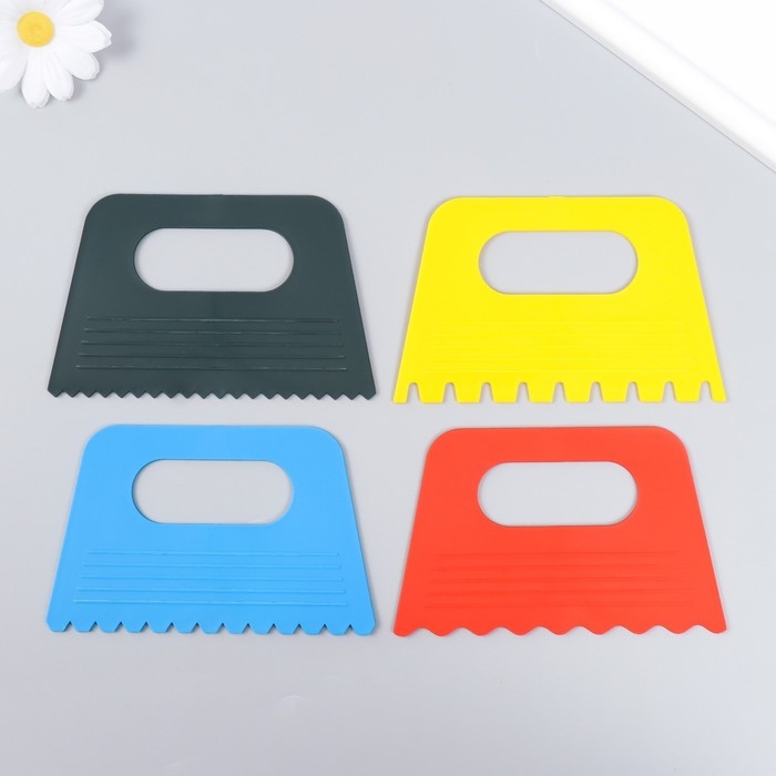 Инструменты для моделирования и придания формы шпатель пластик набор 4 шт 8х12,5 см Инструменты для моделирования и придания формы шпатель пластик набор 4 шт 8х12,5 см