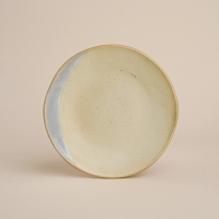 Набор тарелок фарфоровых SL Home &laquo;Волный Сардинии&raquo;, d=21,5 см, цвет бежевый